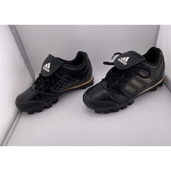 Adidas Baseball Cleats Youth Size 1 Black Change Up MD 2 K Color Inserts - Picture 3 of 9